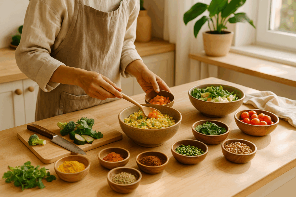 Exemple de repas ayurvédique équilibré